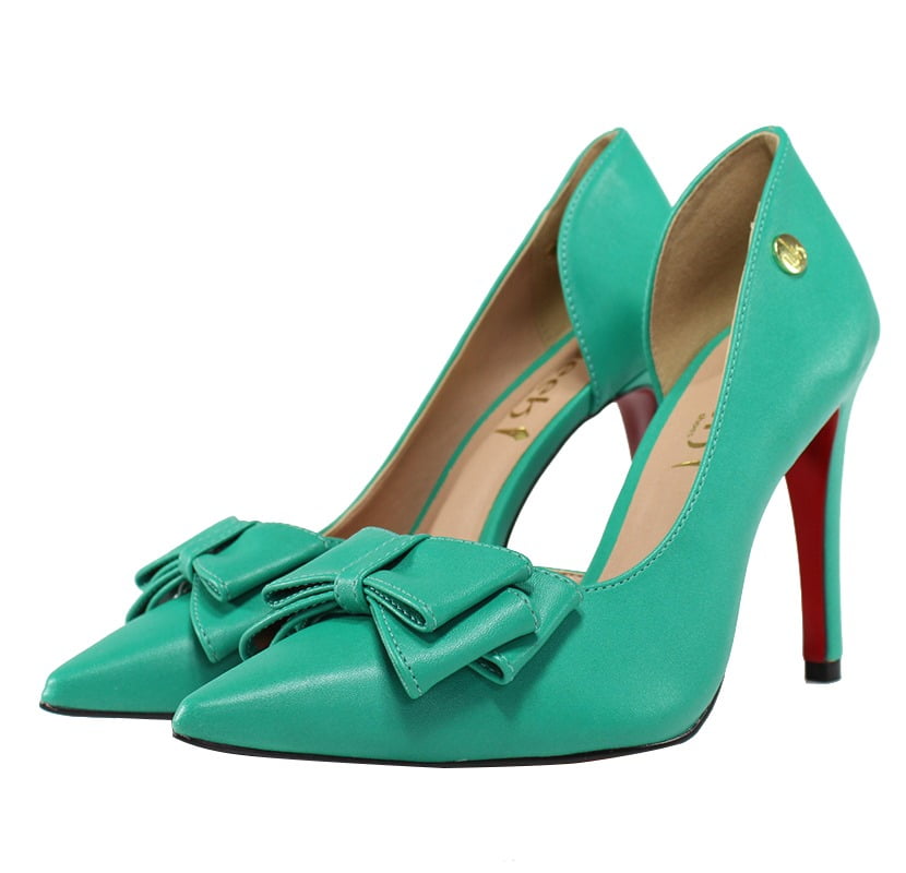 sapato scarpin verde