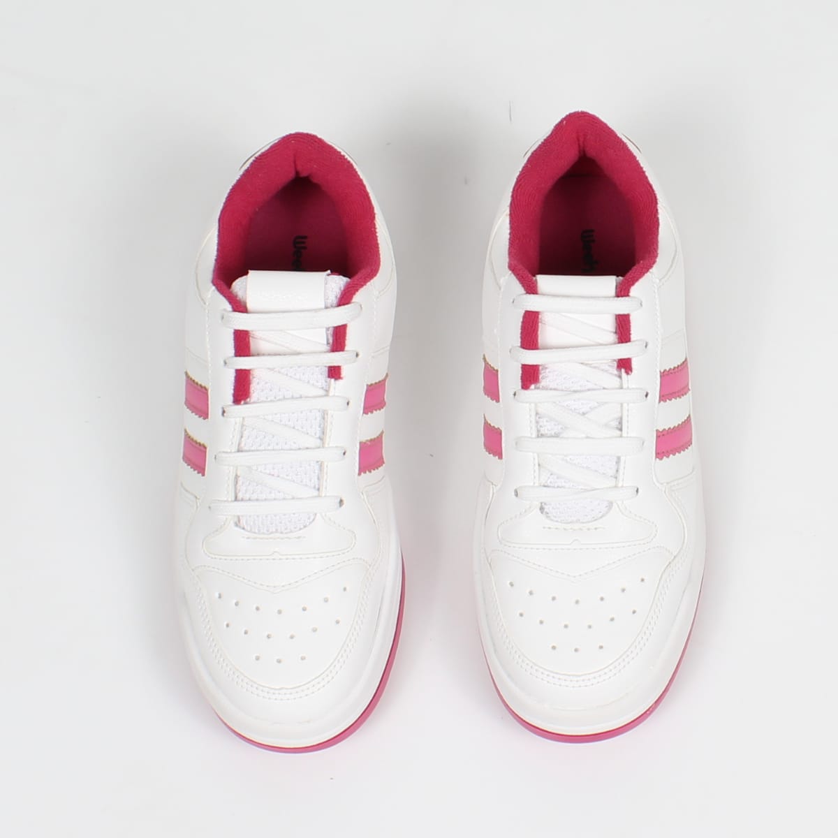 Tênis Feminino Casual Week Shoes Branco e Pink - Conforto e Estilo
