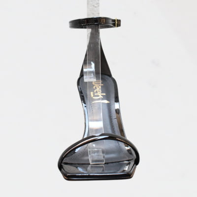 Sandália Minimalista Salto Alto Metalizado Wk Preto Verniz